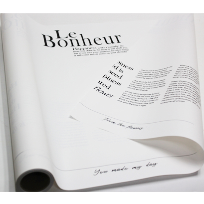 피오레보네르 무광포장지80g(화이트/블랙)10M