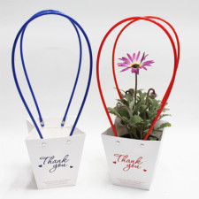 방수쇼핑백thank you(10cm용)10개(레드)