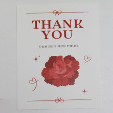 카드(thank 카네이션 30장)