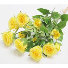 라비니로즈번들 조화(옐로우)