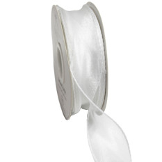 실루엣오간디 리본4cm(백색)50yd