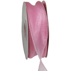 실루엣오간디 리본4cm(핑크)50yd