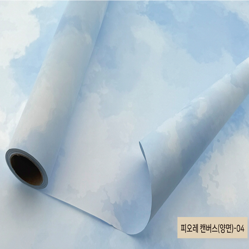 피오레캔버스 무광포장지80g(04하늘)10M